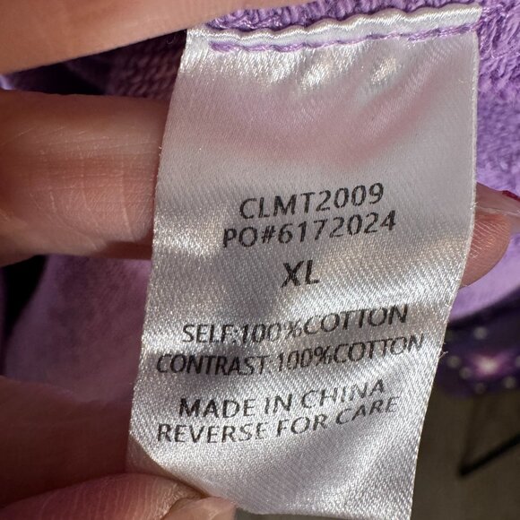 Lovely Melody - Patchwork Blouse - Lavender, Cream - XL - Picture 4 of 7